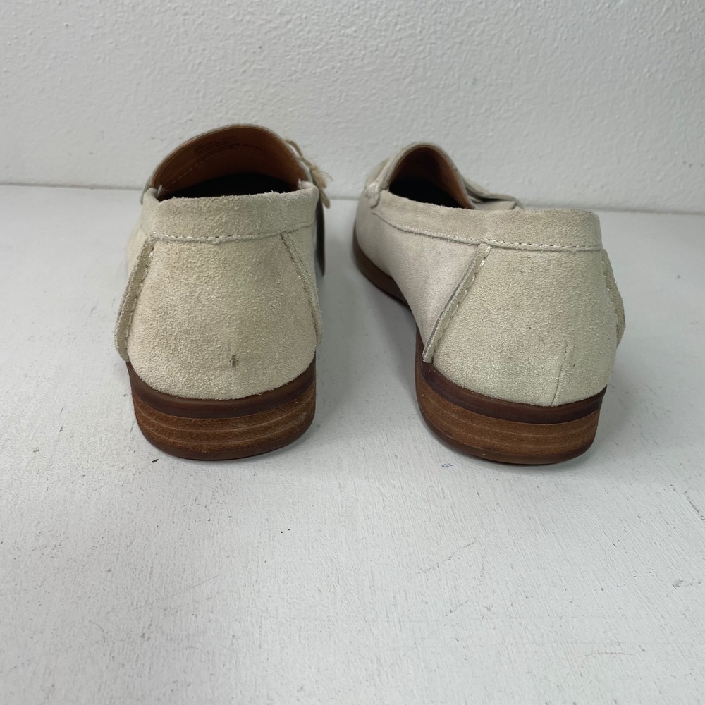 Born Suede Penny Loafers Womens 11 M Cream Beige Slip On Shoes BR0017879 - Picture 4 of 16